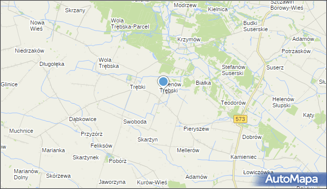 mapa Witoldów, Witoldów gmina Szczawin Kościelny na mapie Targeo